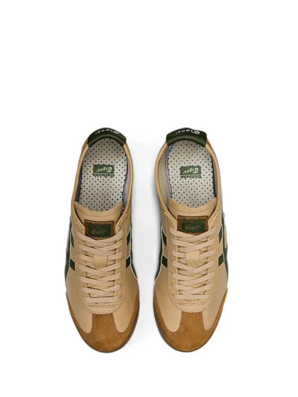 Onitsukaa Tiger MEXICO 66 Beige Grass Green 1st Leather Quality Fix