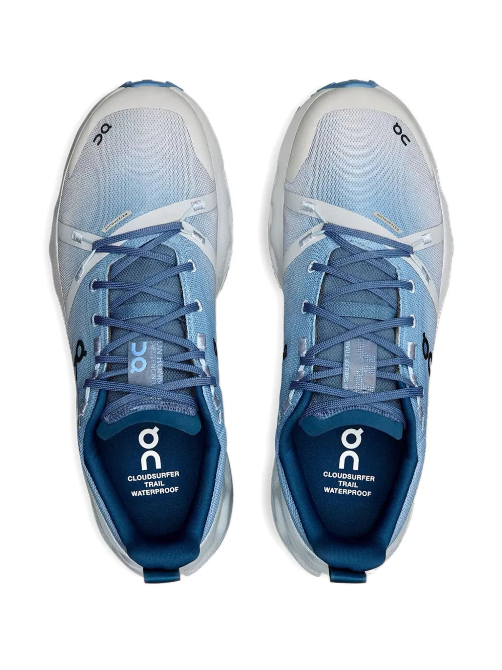 On Cloudsurfer Trail Waterproof Chambray Glacier Fix