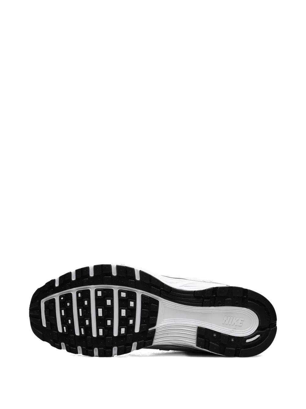 nikee P-6000 in White Black Metallic Silver