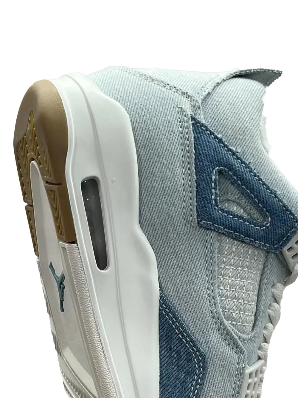AIR JORDAN RETRO 4 WORN BLUE DENIM