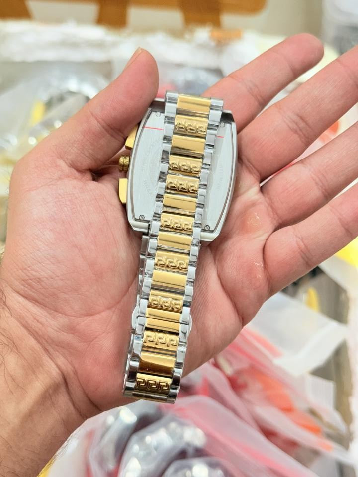 Versace Gold Green Square Chain Reaction