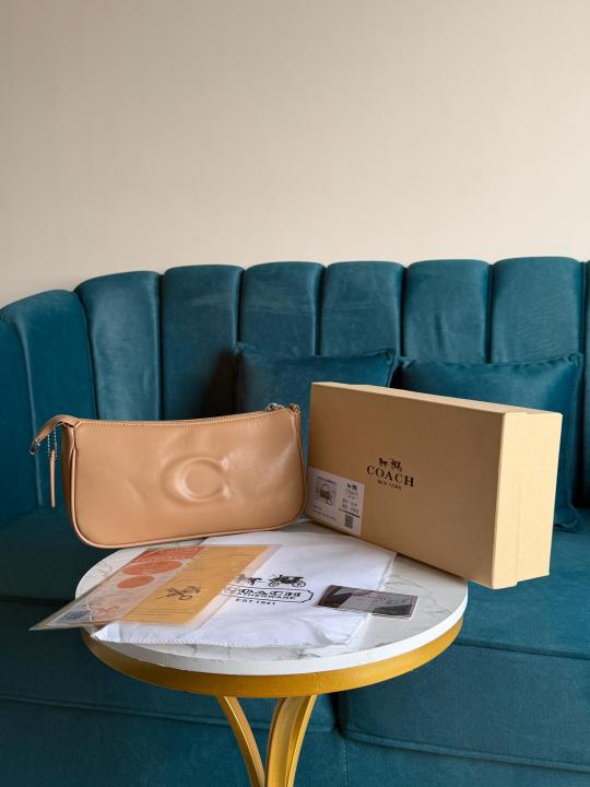 Sale COACH TERI NOLITA SHOULDER BEIGE BAG SMOOTH LEATHER