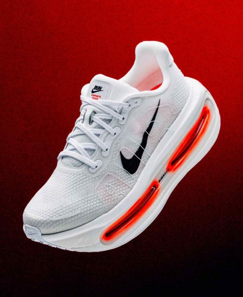 Nikee Vomero Premium White Bright Crimson