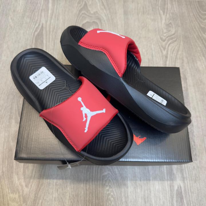 Air Jordan Franchise Premium Black Red Slides