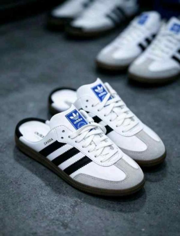 ADIDAAS SAMBA MULE WHITE