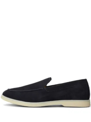 LORO PIANA SUMMER WALKS LOAFER SUEDE BLACK 100