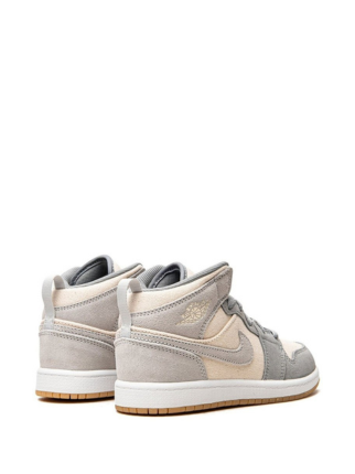 Air Jordan 1 Mid Coconut Milk Particle Grey