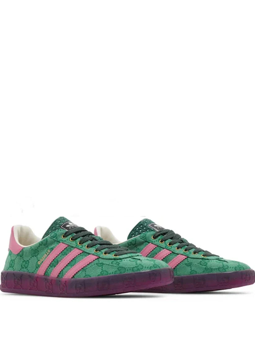 adidass x gazellee green pink fix