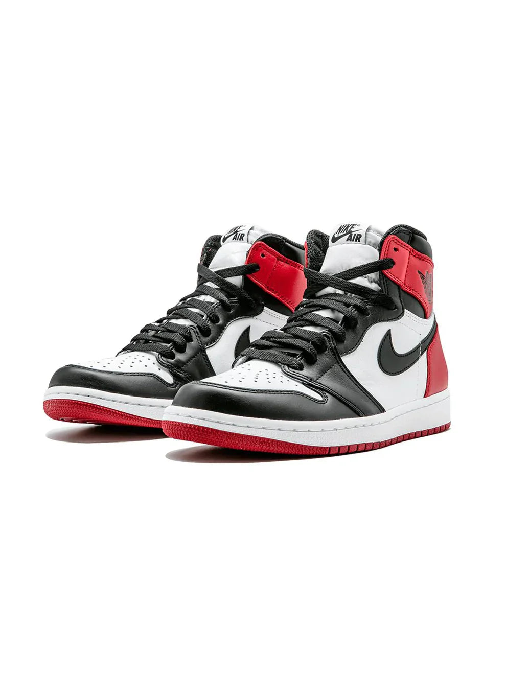 Nik ee Air Jordan 1 High Og Black Toe Reimagined
