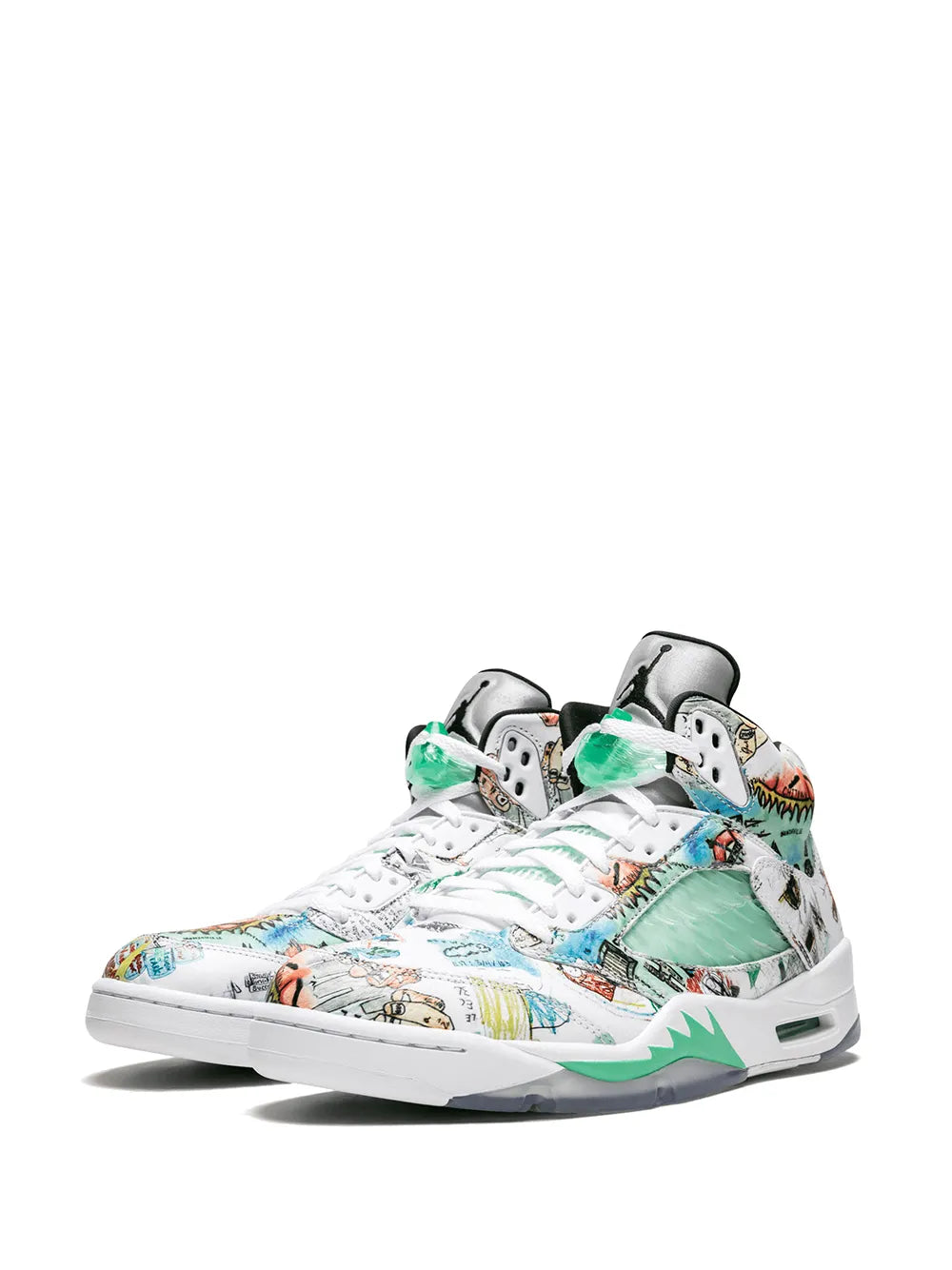 Nikee Jordan Retro 5 Wings Glow in Dark Reflective Basketball Sneakers