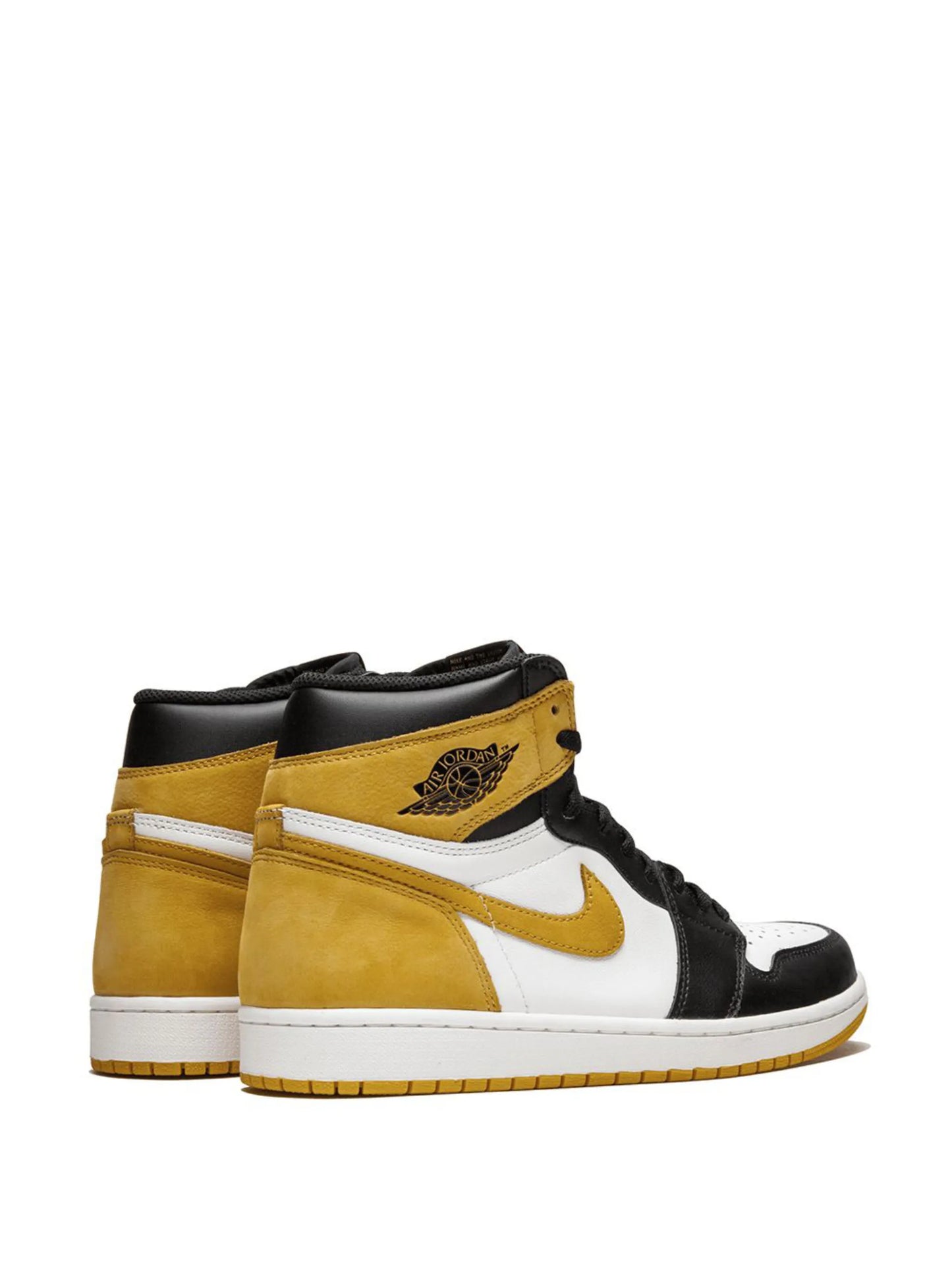 Nikee Air Jordan 1 High Retro OG Yellow Ocher Black Semi Ua