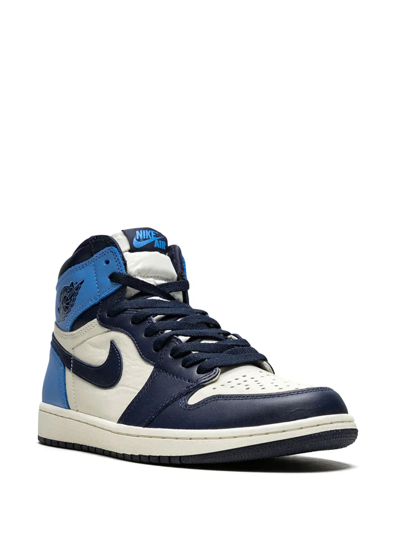 Nik_eAir Jordan Retro 1 Obsidian Blue UA