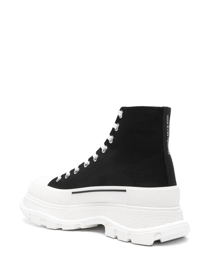 Alexander McQueen Tread Slick High Black White