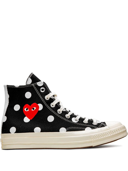 all star comme des gar ons play x chuck 70 high top
