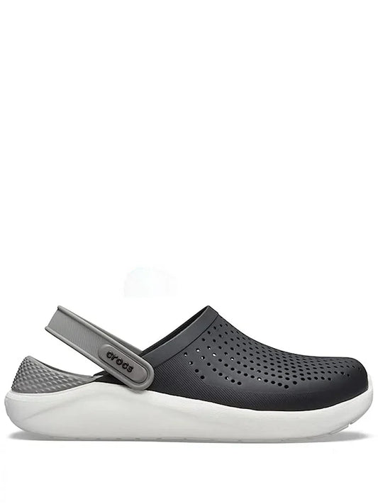crocss literide black whit