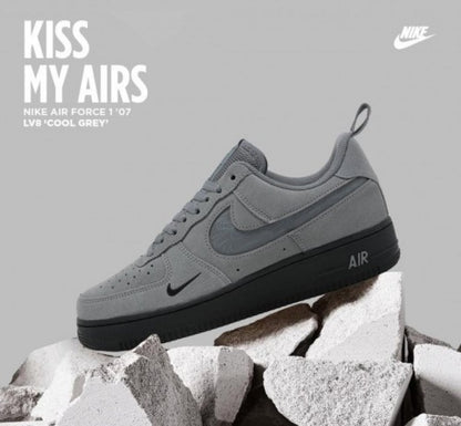 Nike Airforce 1 07 LV8 SE reflective swoosh cool grey