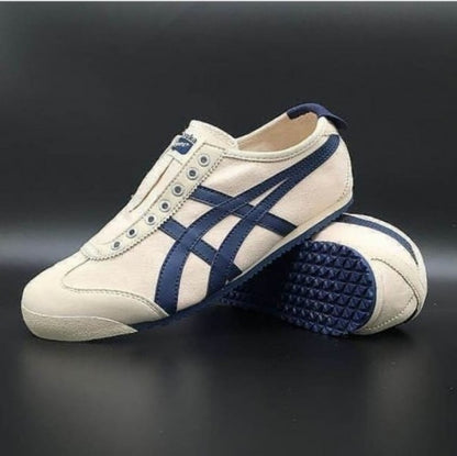 Onitsuka Tiger Mexico 66 Slip On BEIGE NAVY BLUE (FIX)