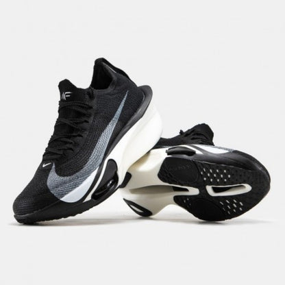 Nike Mens Air Zoom Alphafly 3 Running Shoes BLACK WHITE