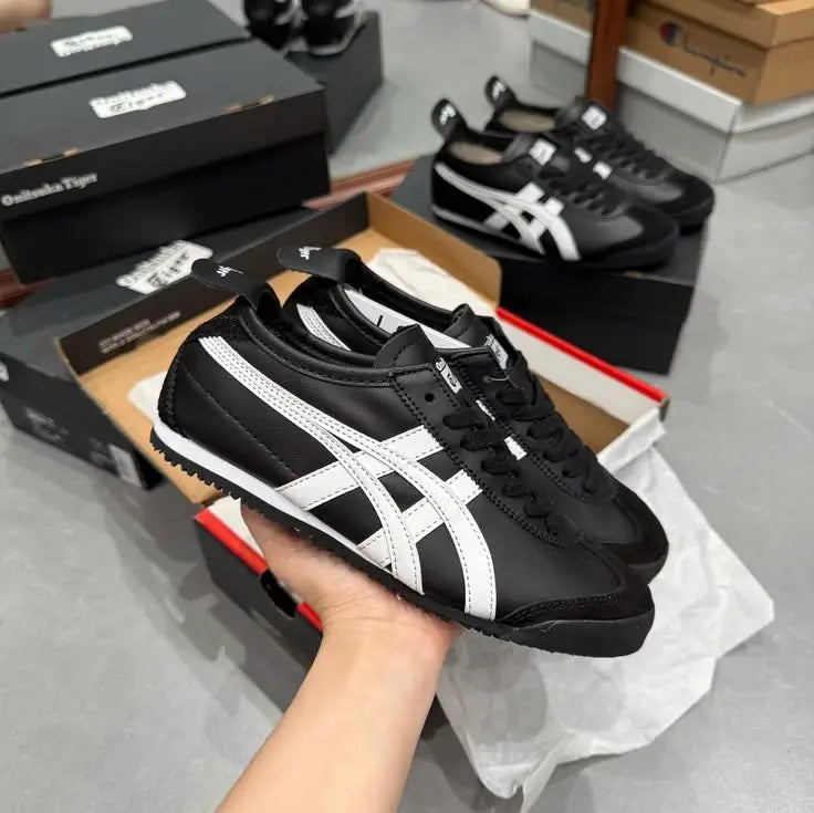 Onitsuka Tiger Mexico 66 Black White Sneakers
