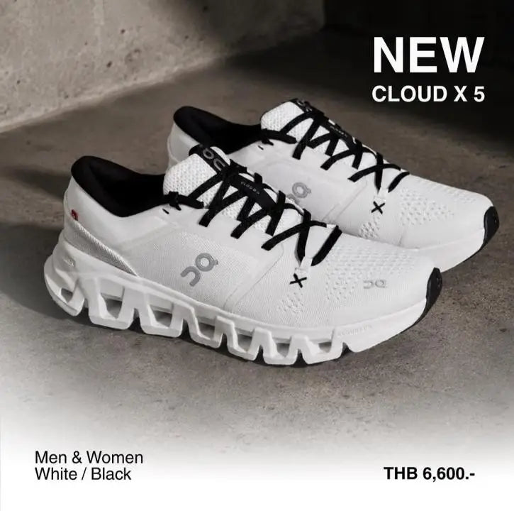 On Cloud X 5 WHITE BLACK