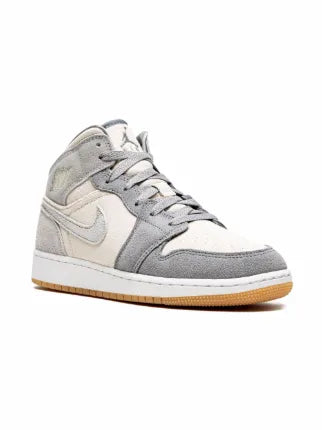Air Jordan 1 Mid Coconut Milk Particle Grey