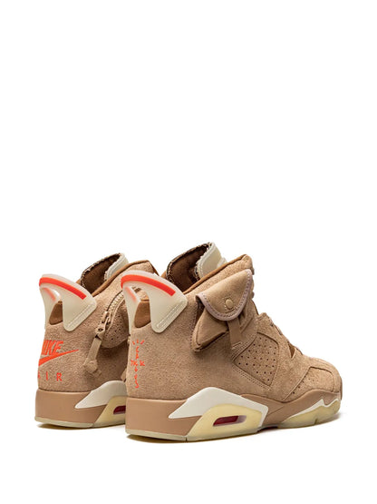 Jordan Retro 6 British Khakhi Semi Ua Quality Suede Quality with Dust Bag
