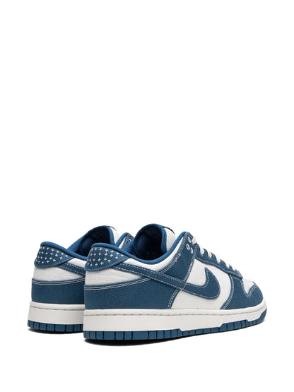 Nik ee dunk low shashiko industrial blue sneakers