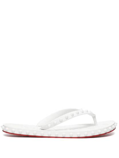 Chrisstian Loubouutin Loubi Flip White