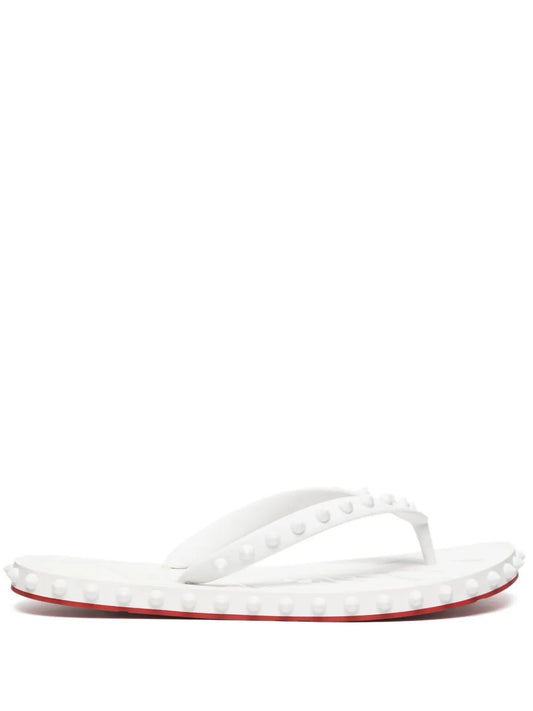 Chrisstian Loubouutin Loubi Flip White
