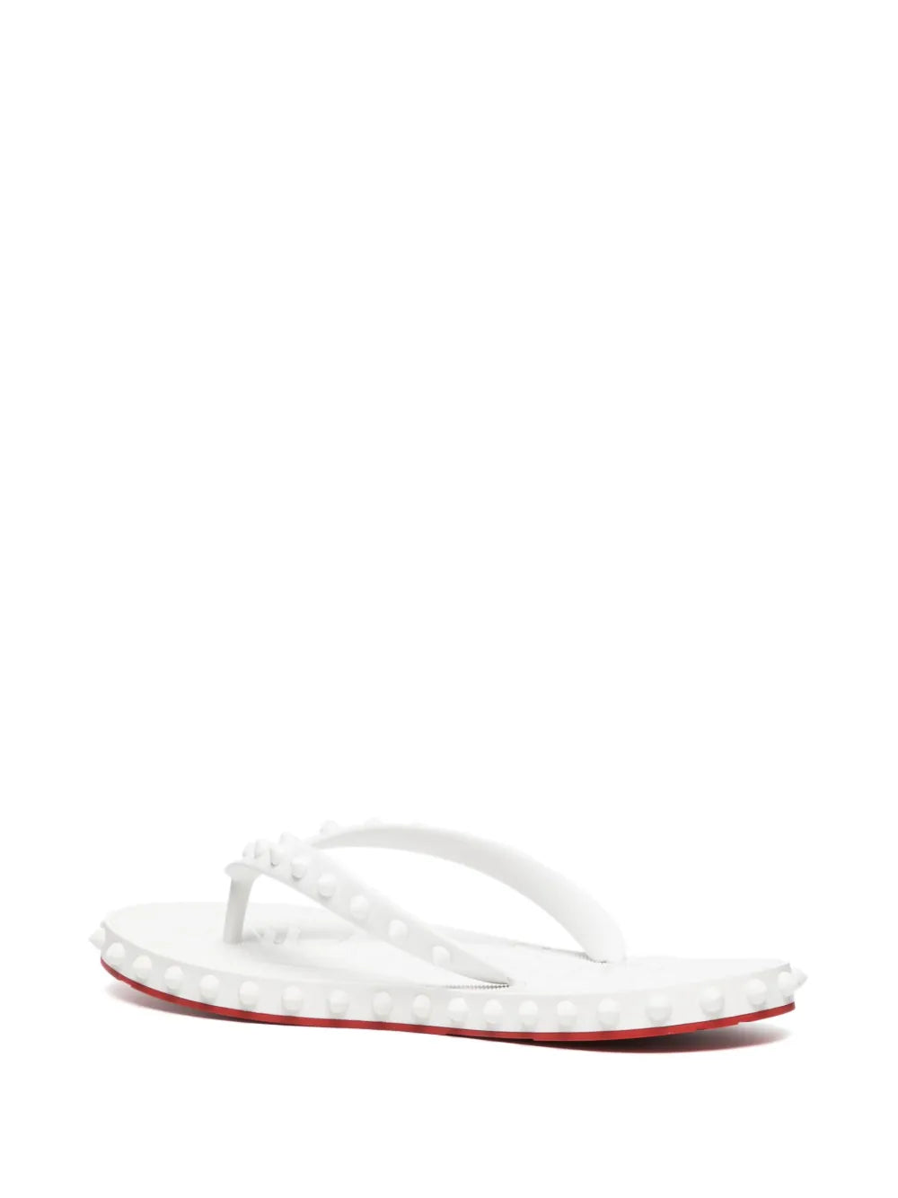 Chrisstian Loubouutin Loubi Flip White