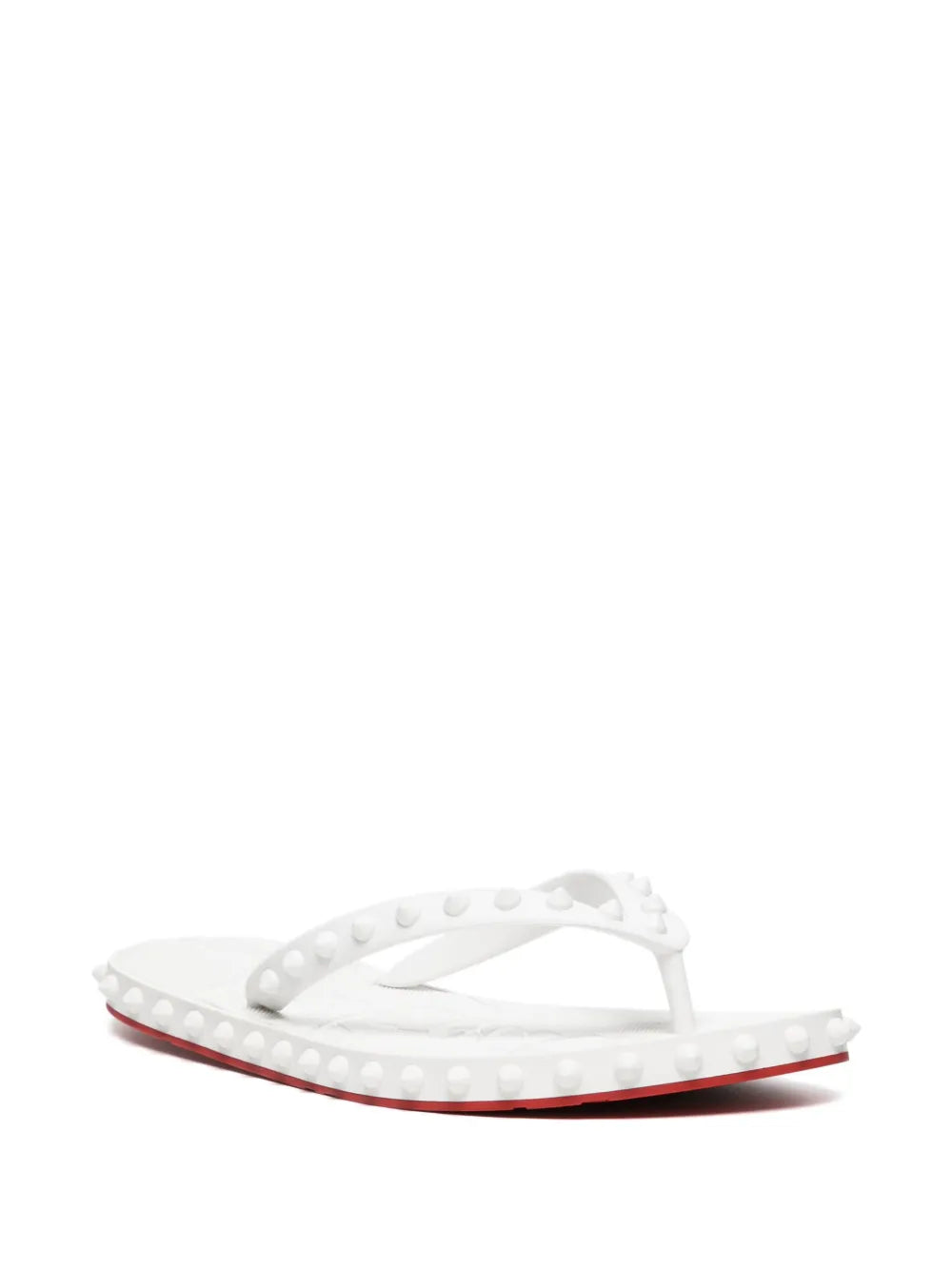 Chrisstian Loubouutin Loubi Flip White