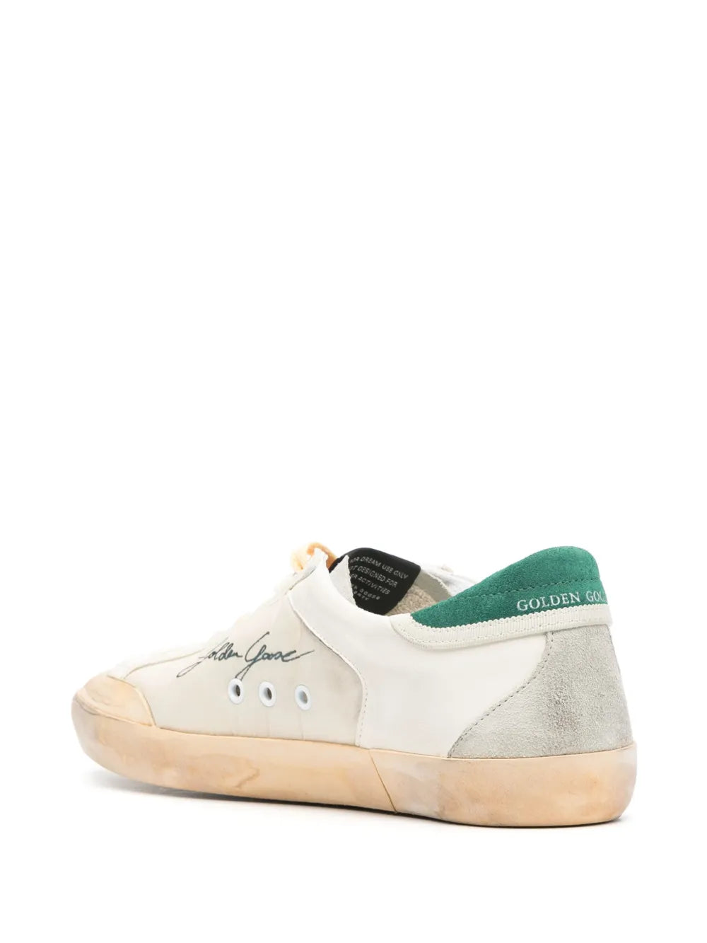 GOLDEN GOOSE BALLSTAR WHITE GREEN