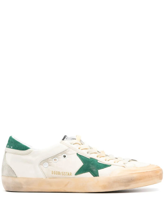 GOLDEN GOOSE BALLSTAR WHITE GREEN