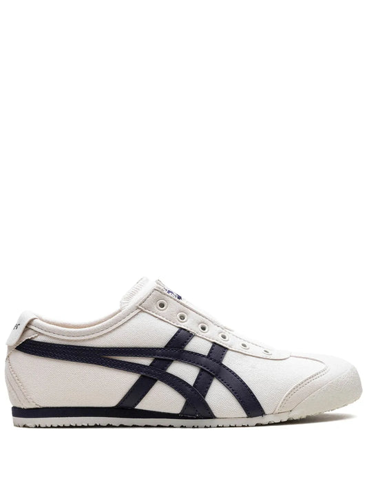 tiger mexico 66 slip on white navy