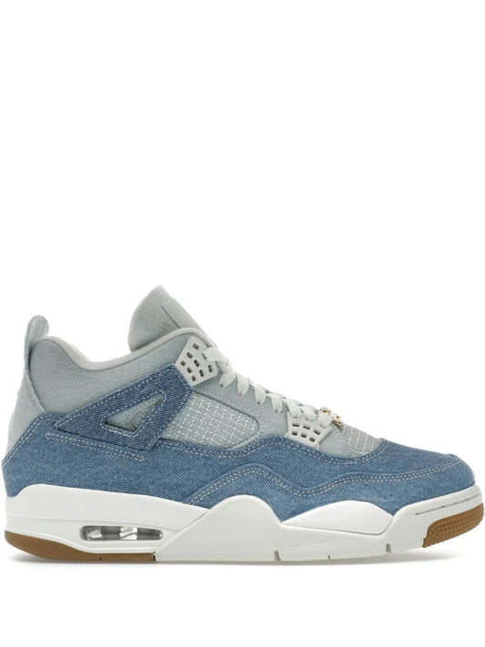 Nikee Air Jordan 4 Retro Tex Shoes Denim Sail Gum