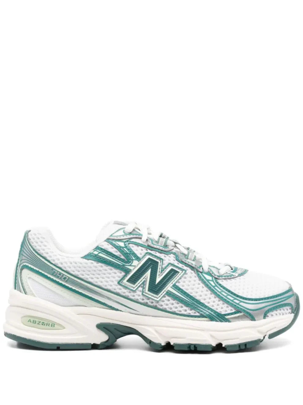 New Balancee 740 Trainers White Marsh Green Casual Shoes