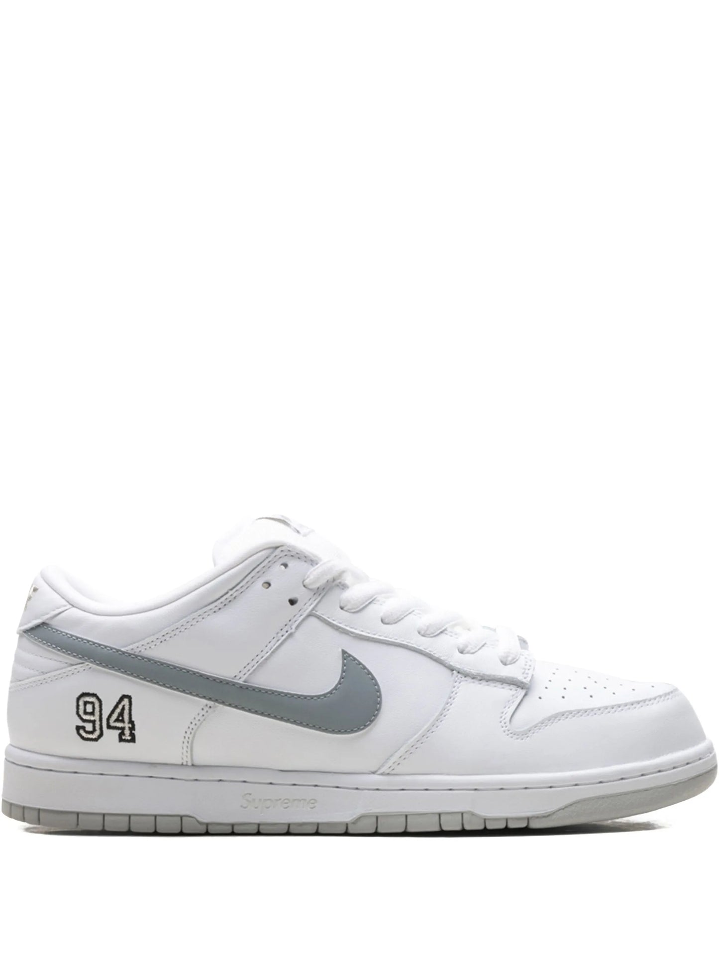 Supreme x Nikee SB Dunk Low White Grey