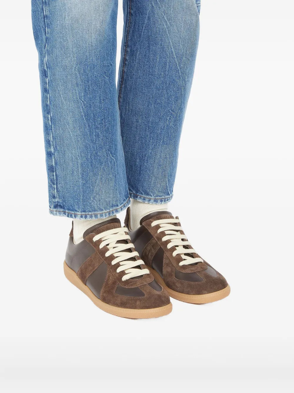 Maison margiela replica sneakers brown