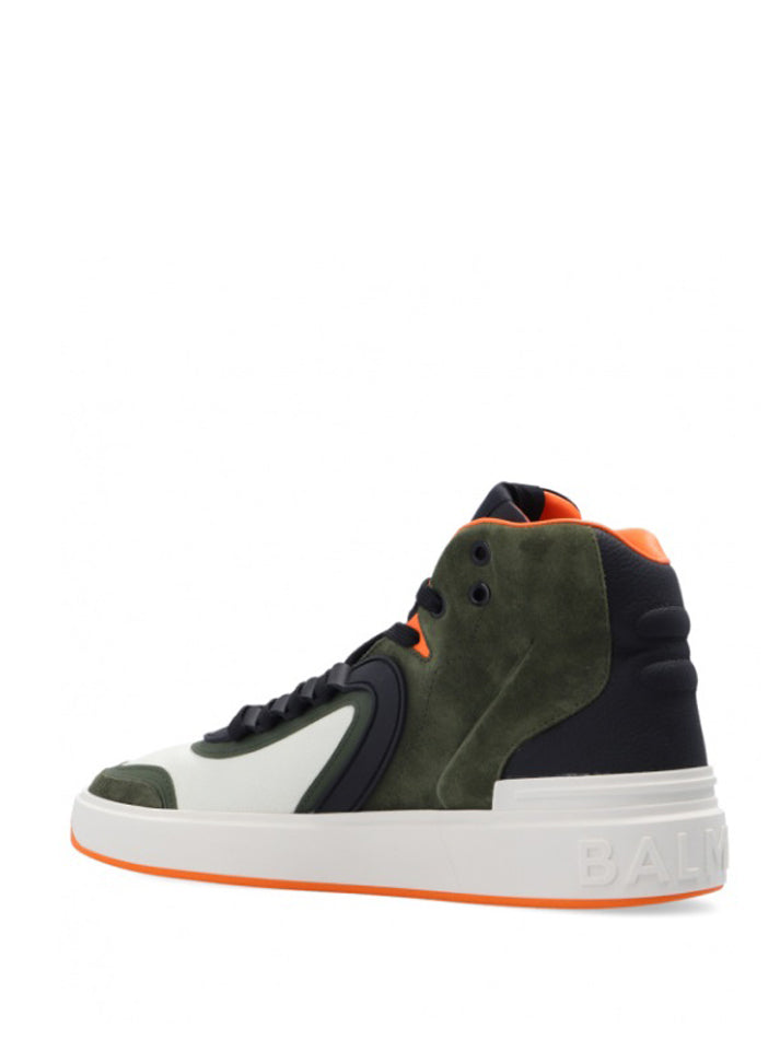 Balmain B Skate High Top Sneaker Green