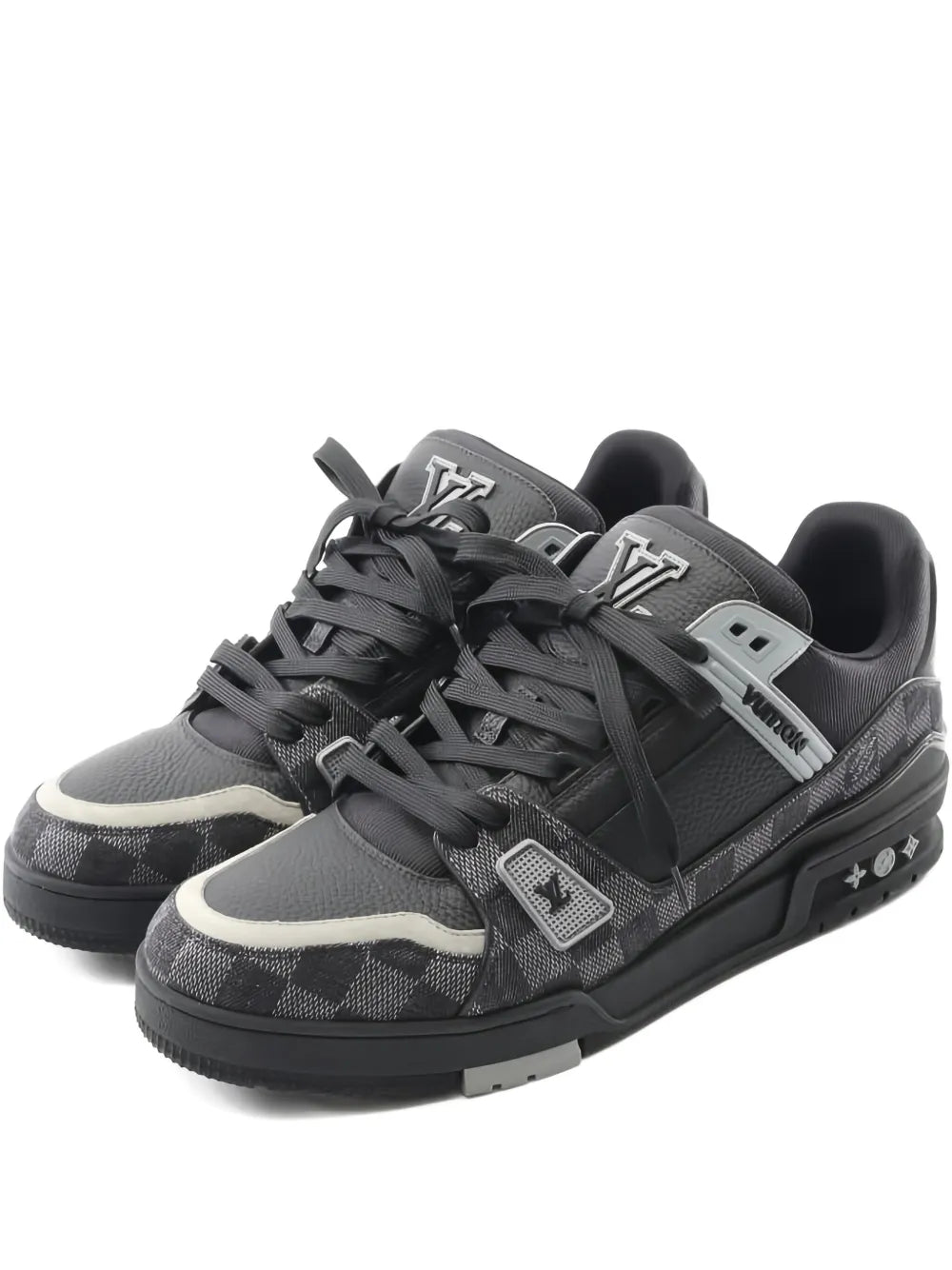 Louiss Vuitton Trainer Black Grey
