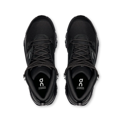 On Cloudrock Mid Waterproof Black Black (Women'S)