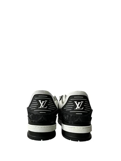 LOUIS VUITTON TRAINERS MONOGRAM DENIM WHITE BLACK