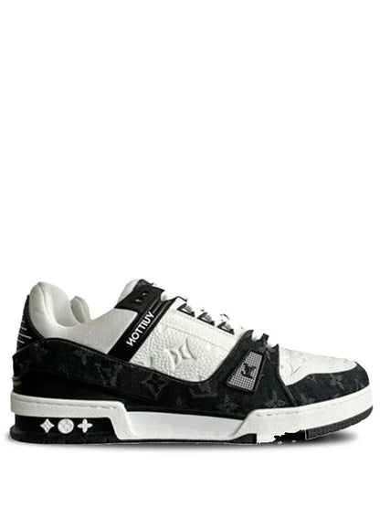 Louiss Vuitton LV Trainer White Black