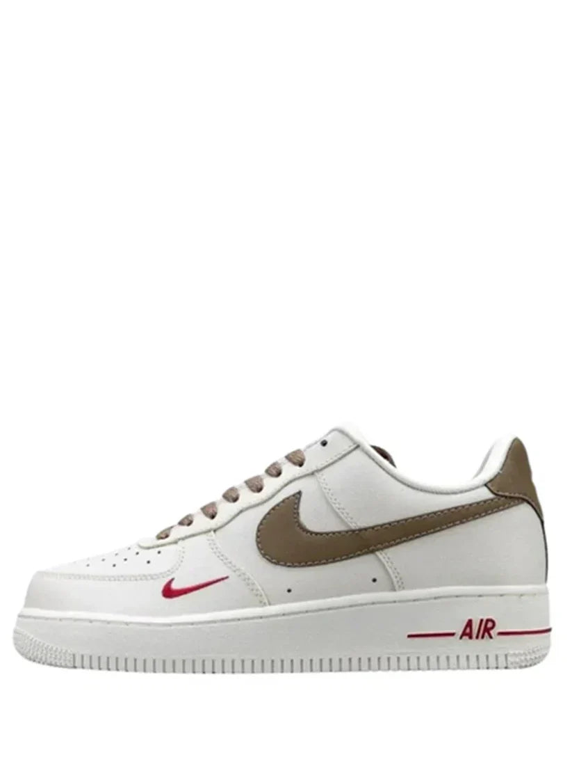 Nik_e airforce 1 mini red swoosh coffee milk womens fix