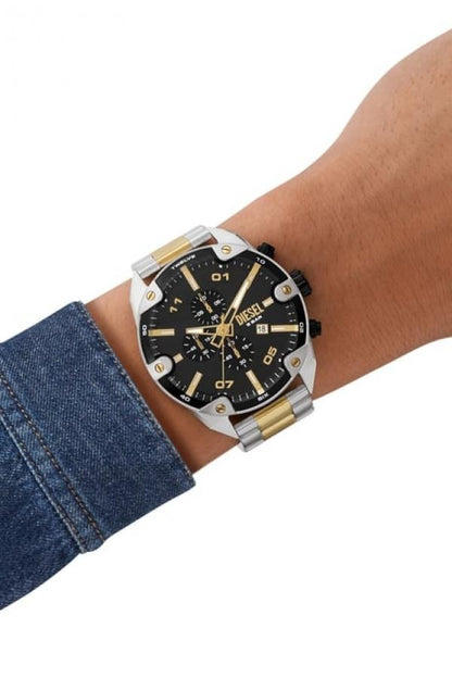 DIESE_L DZ4669 Black Dial Spiked Chronograph Watch (Men