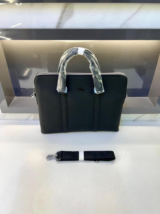 Lacoste Black Laptop Bag Fa 442