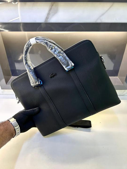 Lacoste Black Laptop Bag Fa 442