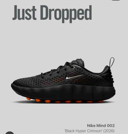 Nikee Mind 002 – Black/Hyper Crimson (Semi UA )