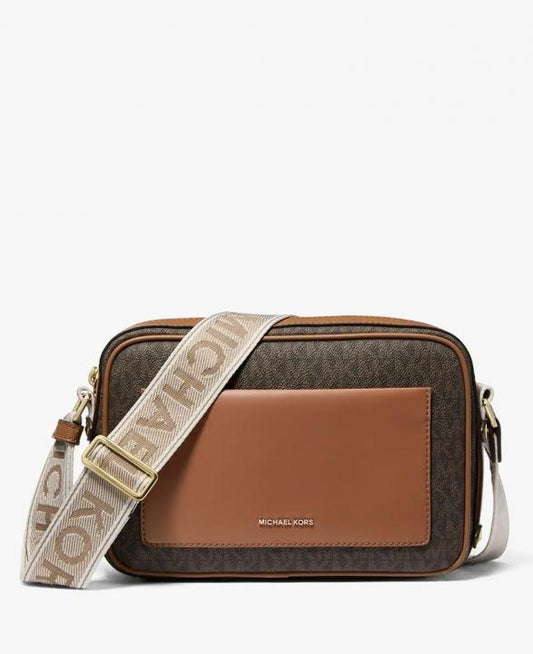 MICHAE.L KORS BROWN MAEVE LARGE POCKET PREMIUM CROSSBODY BAG WITH OG BOX