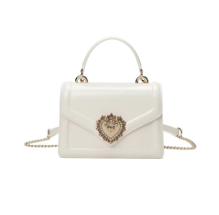 DOLC.E & GABBANA WHITE DEVOTION PREMIUM HAND BAG HEART PLAQUE WITH OG BOX PACKING